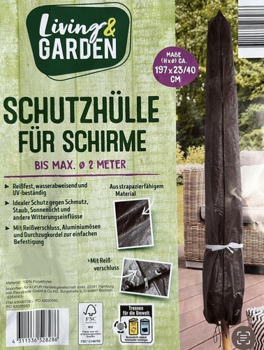 Sonnenschirm schutzhülle - sonnenschirm,