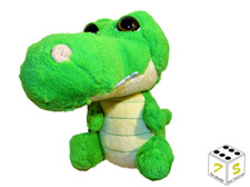 Grünes plüsch krokodil mit - plüsch,