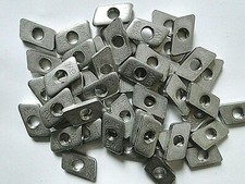 1-200 Gewindeplatten M8 Edelstahl A2 / Schiebemutter f. Solar PV Profil Montage