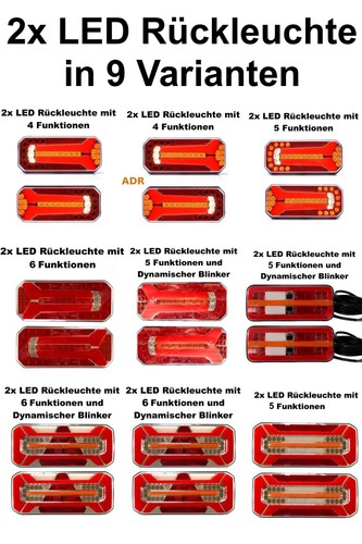 Led rückleuchten 12v 24v - 12v,