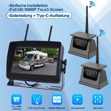 2x Rückfahrkamera Solar