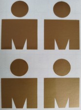 IRONMAN Logo 4er Set