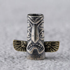 A24 kleiner Anhänger Totempfahl Silberperle Stil B Silber 925 