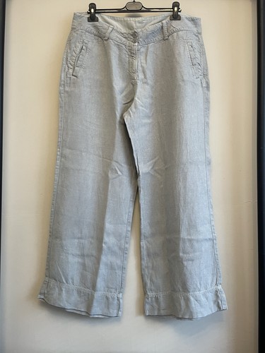 Poetry schwere leinenhose grau - schwere,