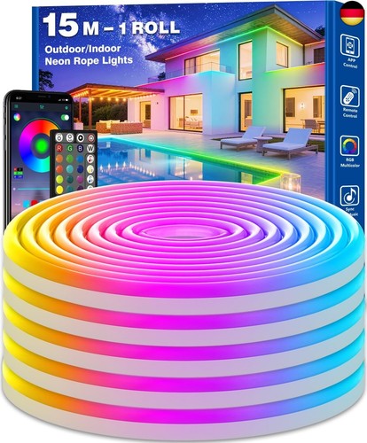 15m neon led streifen - 15m,