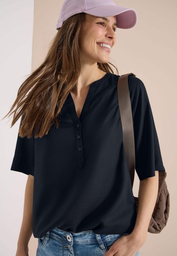 Cecil kurzarm bluse mit - -,