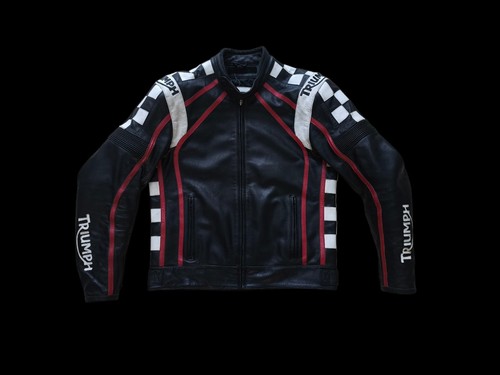 Triumph leder motorrad jacke - leder,