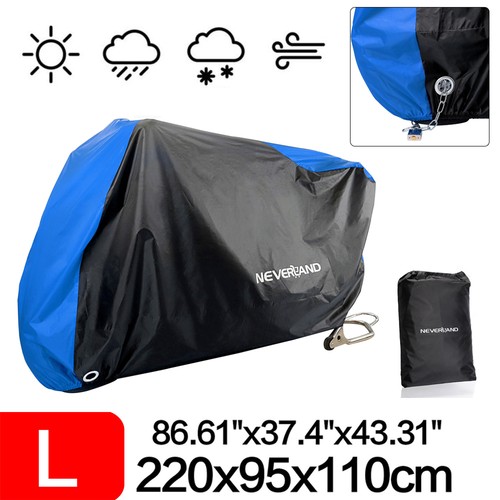 Blau motorradgarage winterfest - blau,