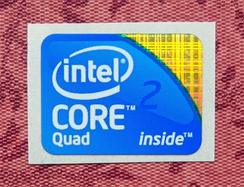 Intel core quad aufkleber - quad,