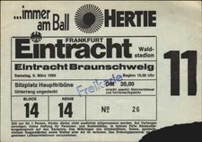 2844 Ticket BL 84/85 Eintracht