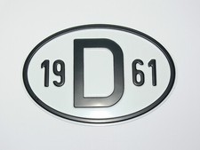 D-Schild 1961 Alu geprägt
