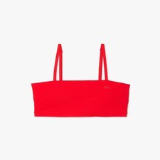 Damen Lacoste Quick Dry UV Protect Technical Bralette in Rot