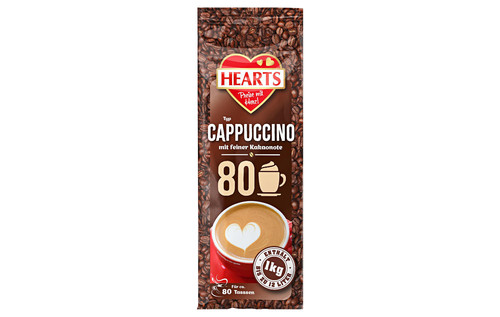 Hearts cappuccino mit - hearts,