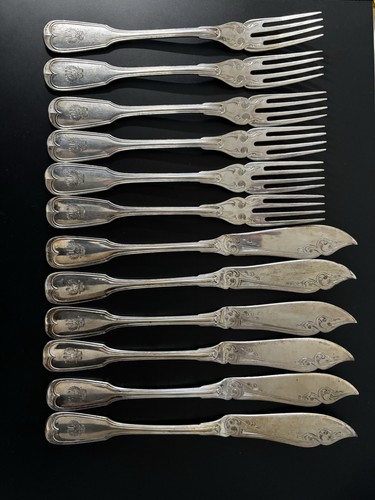 Antikes fischbesteck - antikes,