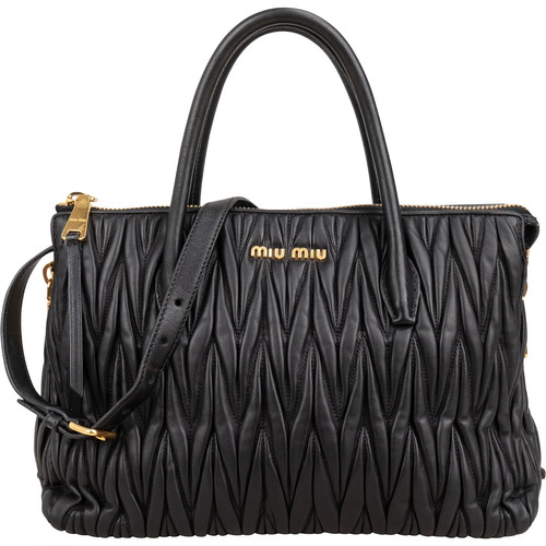 Miu black matelassé - miu,