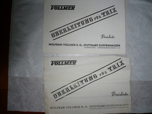 Vollmer trix oberleitung - vollmer,