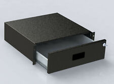 Rack Magic 3HE 19"-Rackschublade-19 Zoll 3HE Rack Draw mit Schloss - Schwarz