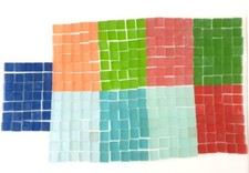 Mosaiksteine Matte lose Steine 3 kg Rot Blau Grün bunt Mix Glas Mosaik Basteln