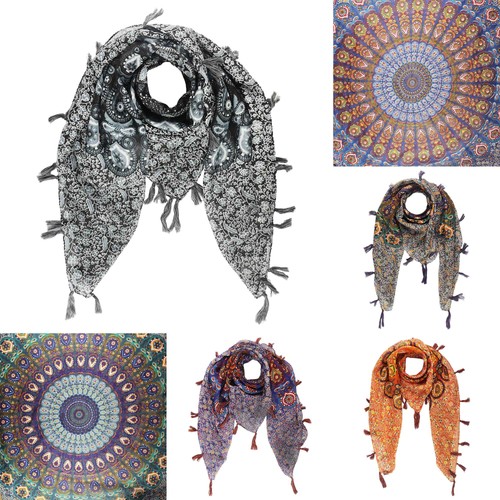 Baumwolltuch mandala mit - baumwolltuch,