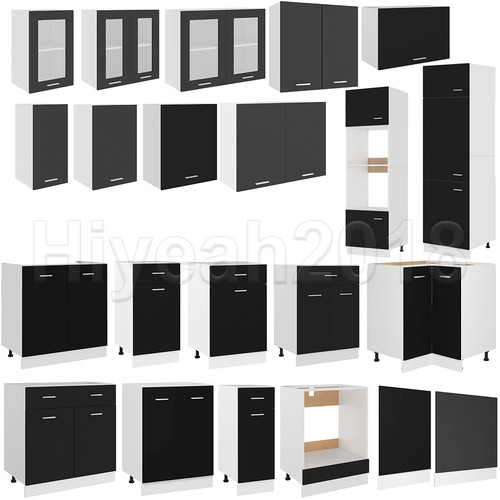 Schwarz küchenschrank - schwarz,