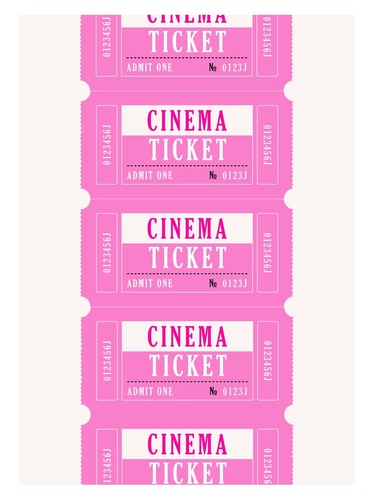 Rosa kino ticket - rosa,