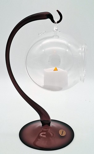 Windlicht kugel aus glas - aus,