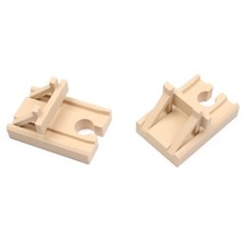 2 Endgleis-Puffer mit Prellbock - passend für Holzeisenbahnen von Eichhorn, Brio