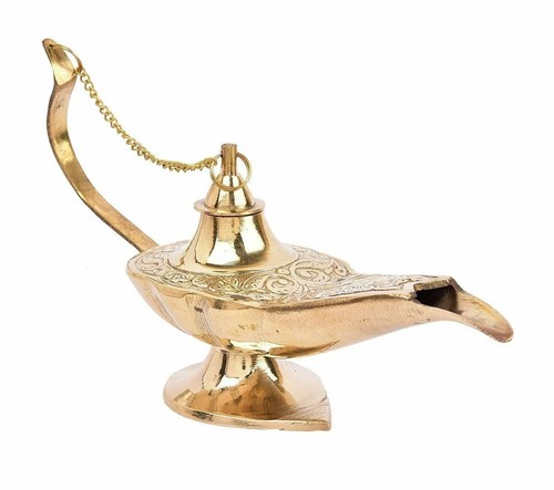 Messing aladdin genie - genie, Öllampe