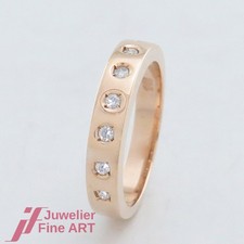 Halb-Memoire Brillant-Ring mit