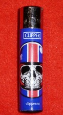 CLIPPER Feuerzeug Sammler selten TOP Skulls 9 - 4/4 Helm Motorrad