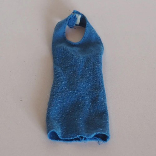 Vintage puppenkleid blau - vintage,