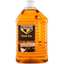 Bartoline 2L Teaköl für Hartholz Gartenmöbel Holzschutz Oberfläche