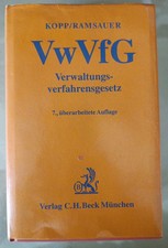 Kopp Ramsauer VwVfG Verwaltungsverfahrensgesetzt 7. Überarbeitete Auflage Beck