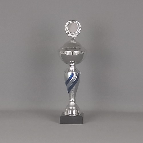 Pokal silber blau - 24, cm