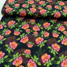 50cm weicher JERSEY in Schwarz