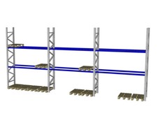 Schäfer PR 600 Stahlregal H2.500 mm Schwerlastregal Industrieregal Palettenregal