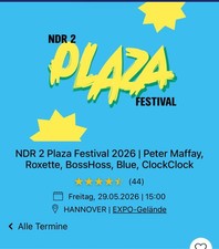 NDR 2 Plaza Festival Tickets