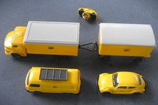 WIKING BUNDESPOST MB Postwagen + Anhänger VW Kasten + Käfer  Geschenk-Set o. OVP