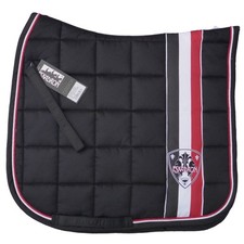 Schabracke Sattelpad Big Square Eskadron in black/karminrot