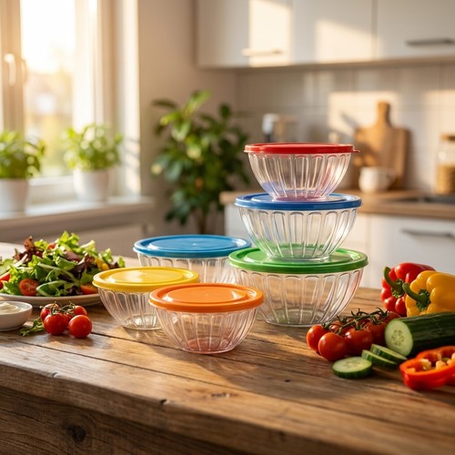 Salatschüssel 5er set mit - salatschüssel,