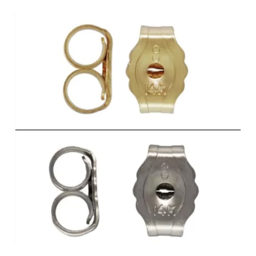 1paar 585 weiß oder - 585, gelbgold