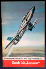 60886 Illustrierte Reihe für den Typensammler Flugzeug Saab 32 Lansen Tiefdecker