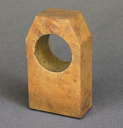 Wecker tür nussbaum lupenholz - wecker,