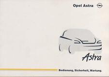 OPEL ASTRA G Betriebsanleitung 1998 Bedienungsanleitung Handbuch Bordbuch BA