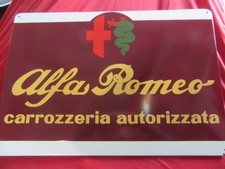 Alfa romeo emailleschild - alfa,