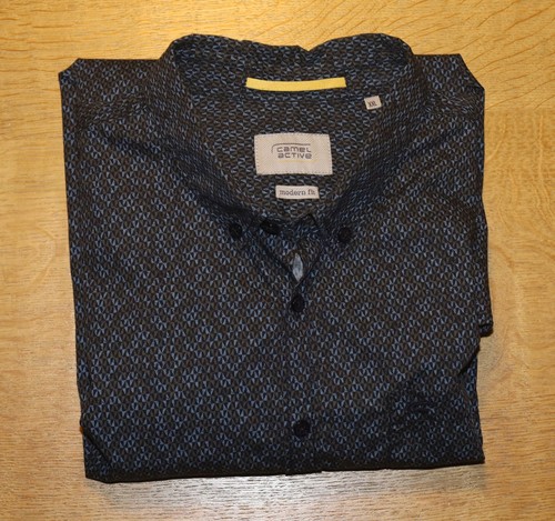 Herren langarmhemd camel - herren,