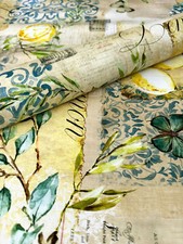 PVC Tischdecke LEMON Wachstuch Meterware NEU Breite & Länge wählbar abwaschbar