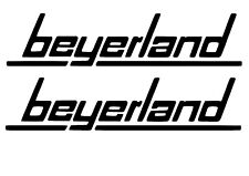 Beyerland 2x Aufkleber