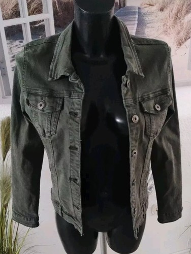 Jeansjacke khaki grün - jeansjacke,