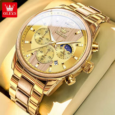 OLEVS Holz Edelstahl Herren